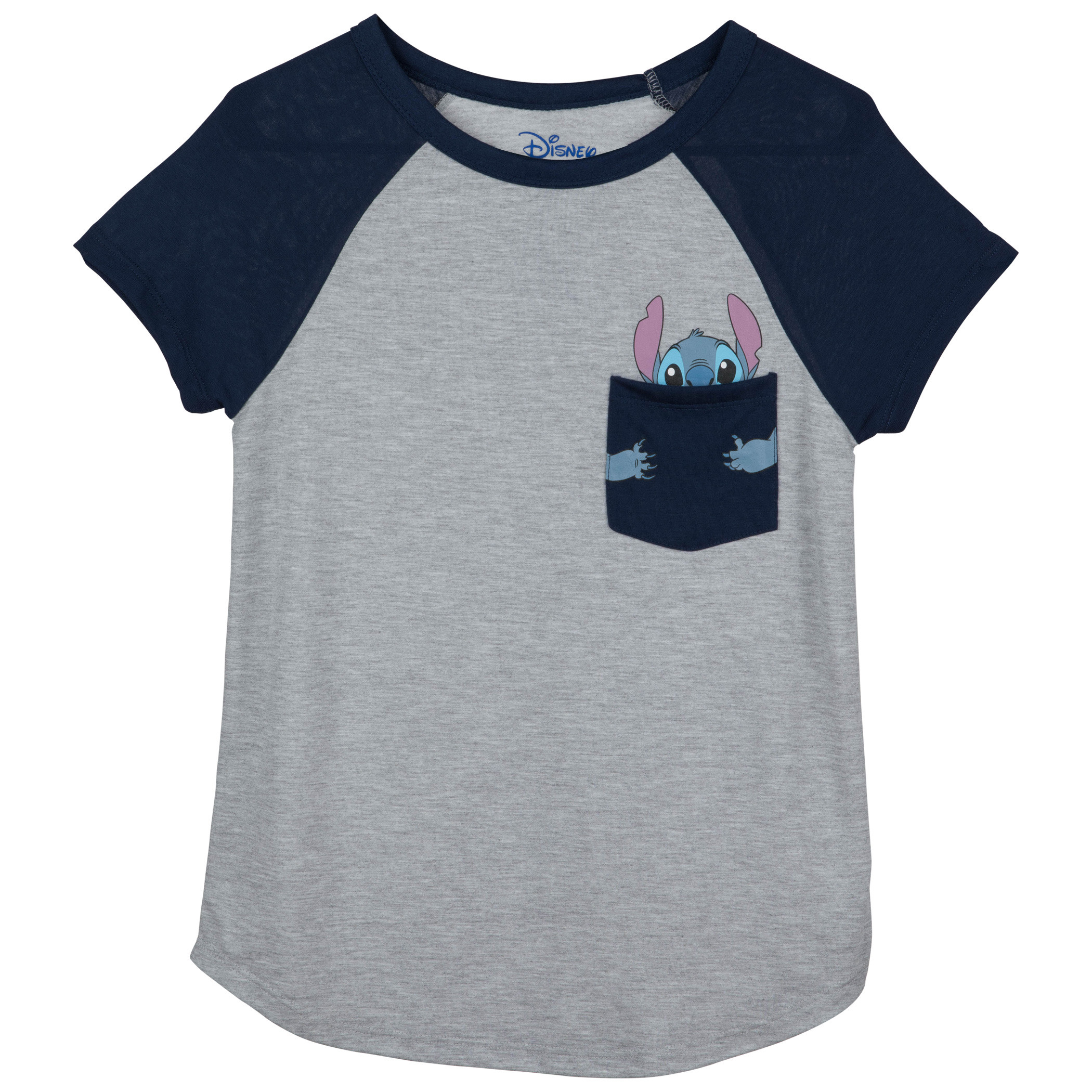 Lilo and Stitch Big Hugs Junior's Pocket T-Shirt